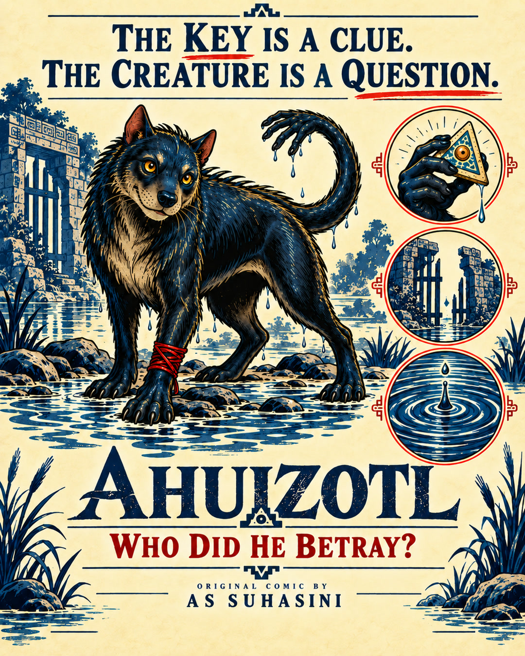 Ahuizotl — dossier, poster by AS Suhasini