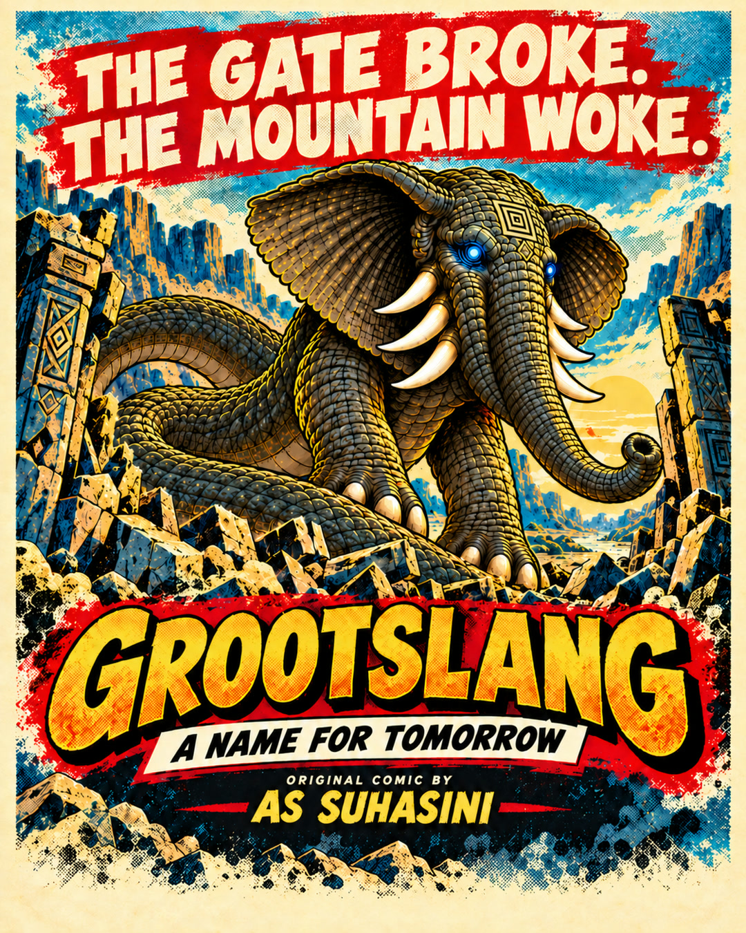 Grootslang — pulp, poster by AS Suhasini